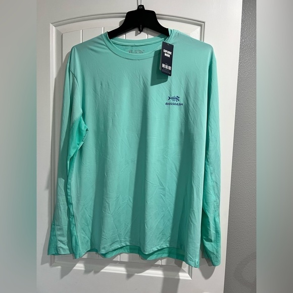 Hang Ten Other - Bassdash men’s fishing sun long sleeve sun shirt teal  green‎ UV XL